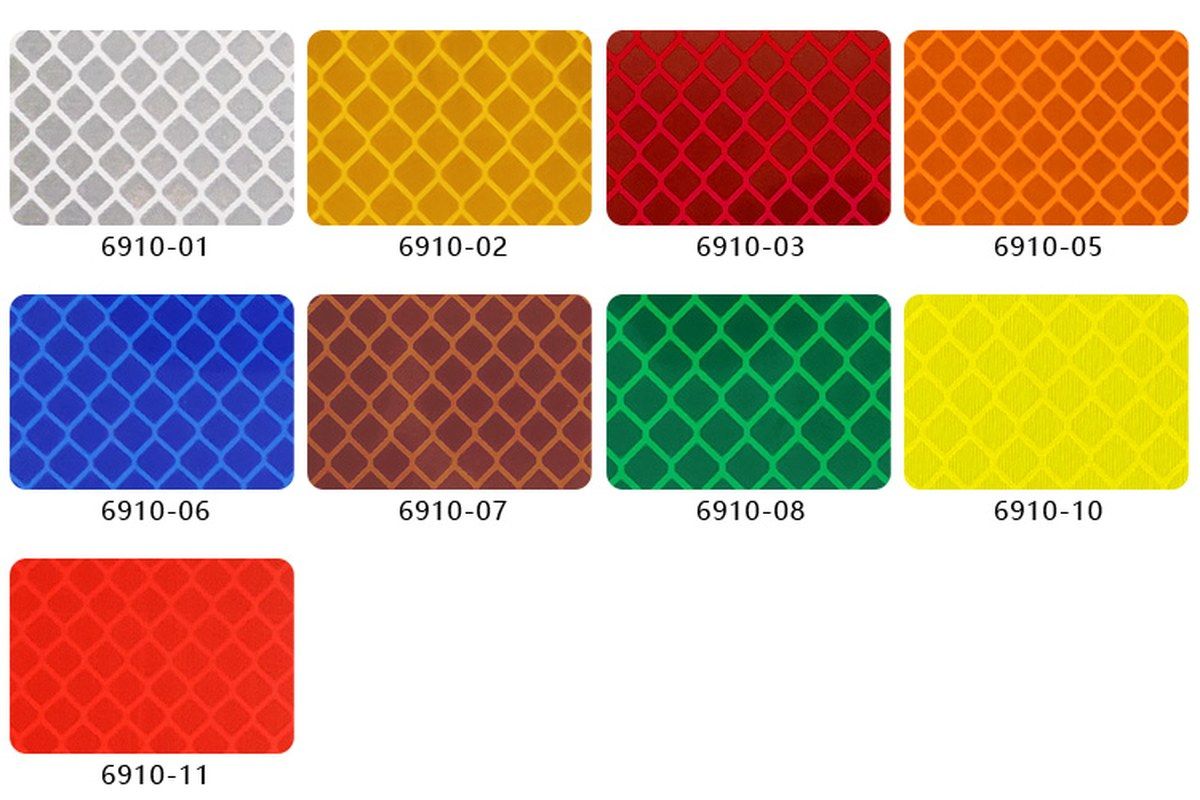 YEAGOOD YM6910 colour chart — standard colours on white